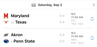 Illustration for article titled Saturday College Football Thread
